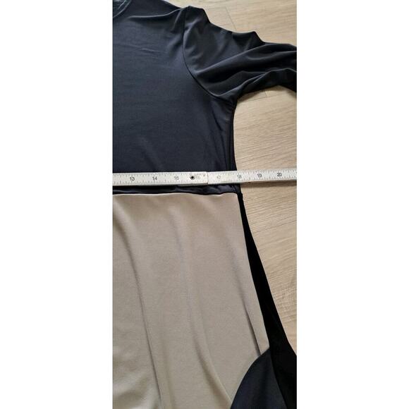 Sympli Matrix Pocket Tunic 8 Color Block Black Gray Oatmeal Lagenlook Art Wear - Picture 7 of 9